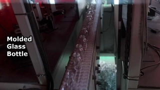 Inspeção on-line para garrafas de vidro moldado