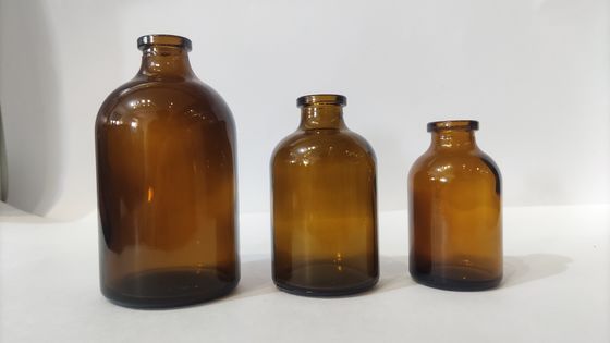 10ml- 100ml Ups Tipo Ii Iii Frasco de Vidro Moldado em Âmbar/Transparente para Injeção em Pó Farmacêutico e Veterinário Packagi