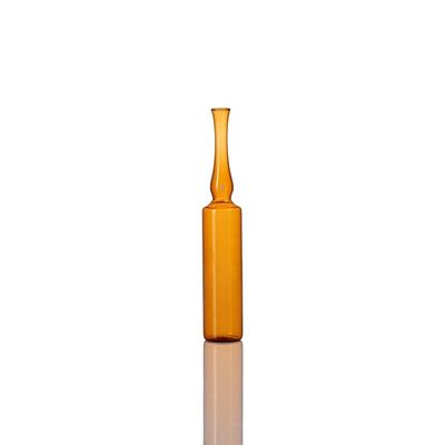 Ampola de vidro de borosilicato de âmbar de 2 ml versátil para uso médico e cosmético
