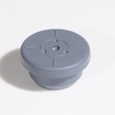 Rolha de borracha de bromobutilo cinza OEM ODM para injeção 13 mm