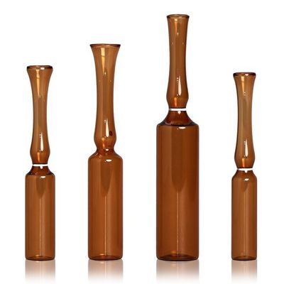 Ampola de vidro ISO de 1 ml, 2 ml, 3 ml, 5 ml e 10 ml de baixo borosilicato, de forma B e C