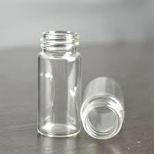 Vial de vidro de parafuso de fornecimento profissional de borosilicato claro / âmbar baixo