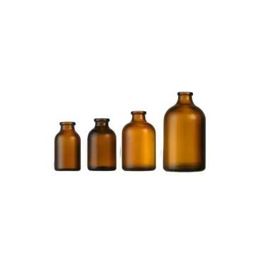 Frasco de reagente de vidro âmbar 10ml 30ml 100ml Frasco de vidro moldado para antibiótico